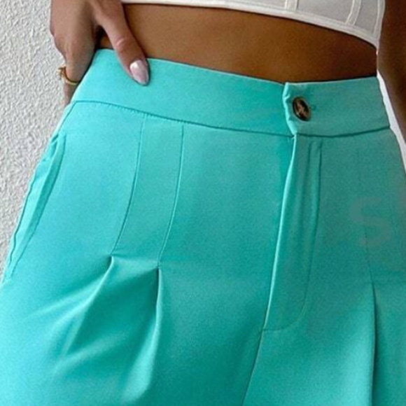 Solid Wide leg Pockets Wide leg Trouser Pants - Picture 3 of 4